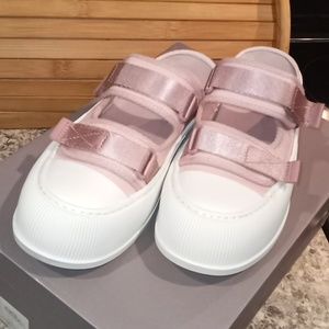 Charles &Keith women's sneakers covered open back slip on